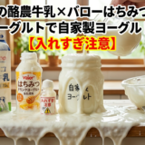 コストコの酪農牛乳×バローはちみつドリンクヨーグルトで自家製ヨーグルト作り！【入れすぎ注意】